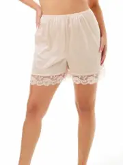 UNDERWORKS 100% Nylon Ivory Pettipants Size Large