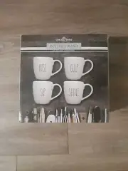 Potter's Road Fine Handmade Ceramic 13 oz Coffee Mugs.. Set Of 4