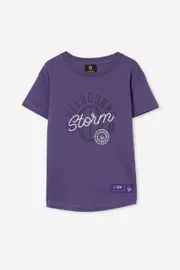 Melbourne Storm NRL Kids Puff Print Tee