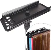 AIHOPESTO Hair Extension Holder Hair Extension Hanger Braiding Hair Rack Hair Extension Tool Double-Side Teeth Extension Display Holder Hair Separator holder for Hair Salon Home (Tripod not included)