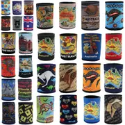 6x Australia Stubby Stubbie Holder Beer Bottle Tin Can Drink Alcohol Cooler Gift