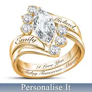 Love Completes Us Personalised Engraved Ring