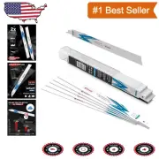 Universal Fit 12-Inch Reciprocating Blades Set - Bi-Metal for Steel Cutting