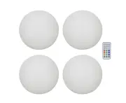 4pcs LED Ball Lights Waterproof Wireless Remote Control Colorful LED Luminous Ball Light Outdoor Landscape Decorative Light