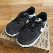 Nike Air Force 1 Crater (TD) Black Volt DH4089 001 Toddler Baby Size 2C