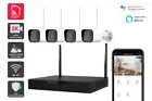 Kogan SmarterHome™ 4 Channel AI NVR Security Camera System with 4 x 3MP Cameras