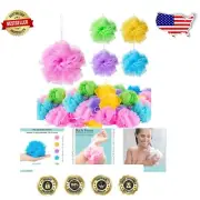 Colorful 80 Pcs Loofah Bath Sponges - Ideal Exfoliating Shower Accessory