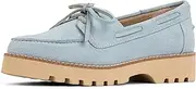 [Donald J Pliner] Women's Harlie Boat Shoe, Light Blue, 6.5