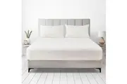 LINENOVA Comfort Soft Fitted Sheet Deep Pocket No Slip (White)