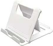 Telephone Stands 1Pcs Foldable Mobile Phone Desktop Phone Stand Desk Holder Adjustable Desk Bracket Smartphone Stand(White)