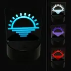 Sunset Over Water 3D Illusion LED Night Light Sign Lamp
