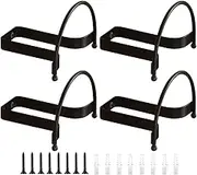 Générique Wall Mounted Cowboy Hat Rack, Metal Wall Holder Organizer Baseball Caps, Display Stand, Space Saving Rustic Hanger Hooks for Living Room and Home Decor