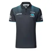 Cronulla-Sutherland Sharks 2025 Mens Media Polo