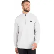 Travis Mathew Stopover 1/4 Zip Pullover Lightweight Ripstop Light Gray Size S