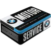 BMW Service Embossed Tin 3ltr Flat Nostalgic Art