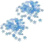 NOLITOY Christmas Snowflake Pieces 600pcs Fake Snowflake Confetti Party Decoration for Christmas Ornament