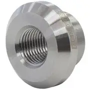Aeroflow Female Weld On Bung, M10X1.0 Thread, Steel - AF996-M10S
