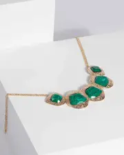 Emerald Large Acrylic Necklace