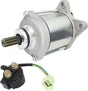 Starter Motor & Relay Replacement Compatible with Recon 250 FourTrax TRX250TE ES TRX250TM 31200-HM8-B61 19642 410-54133 SMU0478