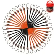 20 Pack Mini Bungee Cords, 8 Inch Premium Small Bungee Cords with Hooks for B...