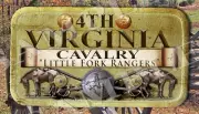 4th Virginia Cavalry Little Fork American Civil War themed LARGE Iron on patch