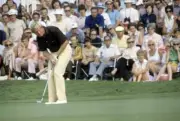 Jack Nicklaus in action at Oakmont CC Oakmont PA 6 14 1973--6 17 1- Old Photo