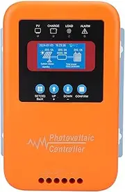XTevu Solar Charge Controller, 80A MPPT Battery Regulator with LCD Display for 12V 24V 36V 48V System, Solar Panel Charging Controller, Photovoltaic Power Regulator