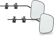 Milenco Grand Aero Flat Mirrors ? Twin Pack