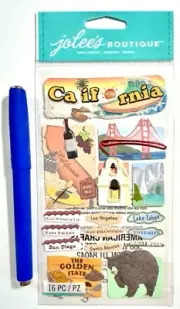 Jolee's California Scrapbooking Embellishment Card Making