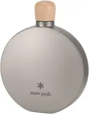 Snow Peak TW-116 Titanium Flask 150 Whiskey Bottle Hip Flask Silver Unisex Adult