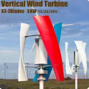 3000W 12/24/48V Wind Turbine Wind Generator Permanent Magnet Windmill+Controller