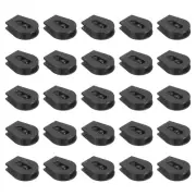 30Pcs Wheeled Cord Locks for Drawstring Toggle Slider Stopper, 0.6x0.8 Inch