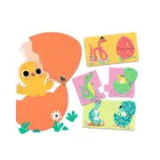12pc Djeco Duo Funny Eggs Puzzle Kids/Children Educational Play Game 2y+