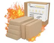 USL Insulating Fire Bricks 2500F Pack of 6 Firebricks for Internal Lining Hea...