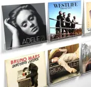 MountainAir Record Album Frame - Adjustable Wall Mount or Shelf Stand Display