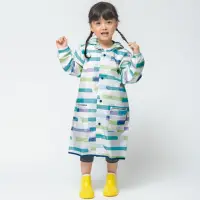 在飛比找momo購物網優惠-【w.p.c】空氣感兒童雨衣/超輕量防水風衣 附收納袋(湖藍