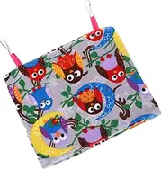 ORFOFE Hanging Parrot Hammock Warm Indoor Bird Nest for Parrots Comfortable Winter Shelter Soft and Breathable Design for Birds for Canaries Lovebirds and More