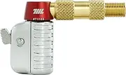 Schrader Air Chuck - Snap & Lock Inflator Attachment for Bicycle, Bike, Motorcycle, Car Tires With Shrader Valves (Brass)