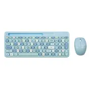 Catzon Joyroom Colorful Computer Wireless Keyboards Mouse Combos Typewriter Flexible Keys Keyboards-Blue