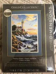 SEALED Dimensions Gold Collection ROCKY POINT Counted Cross Stitch Kit 3895
