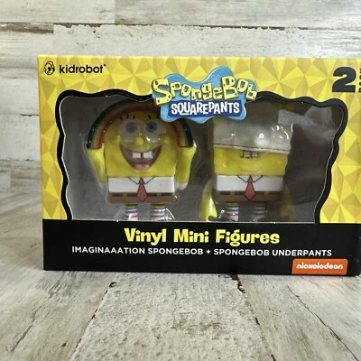 IMAGINAAATION SPONGBOB SQUAREPANTS & SPONGEBOB UNDERPANTS VINYL FIGURE KIDROBOT