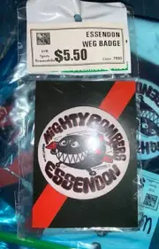 Essendon FC - Official Weg Art Badge - Mighty Bombers ! (#7690)