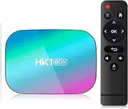 HK1 Box Smart TV Box, S905X3 S905X3 Quad Core 64bit Cortex-A55 Android 9.0 TV Box, Network Player 2.4G/5G Dual WiFi BT4.0 H.265, HD 8K, GPU G31 MP2, USB3.0 Android Box (4G+32G)