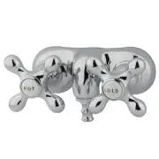 Elements Of Design DT0421AX Double Handle Wall Mounted Clawfoot - Chrome