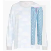 Peter Alexander Women’s Cloud Sweater & Blue Spot Flannelette Pants - Size L