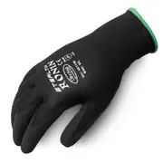 Ronin Stealth Nitrile Soft Foam Coated Nylon Gloves 15 Gauge - XLarge