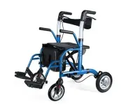 2 in 1 Rollator Walker for Seniors-Medical Walker with Seat,Folding Transport...