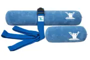 Posture Therapy Long & Short Inflatable Roll/Towel and Strap/Yoga Belt Bundle