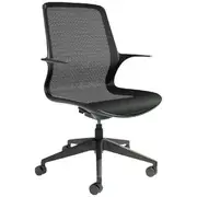 ChairSolutions Ovidio Task Chair Arms 5 Star Base Black