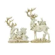 Mark Roberts 2016 Deer and Friends Figurine, Assortment of 2, 17 inches, Ivory